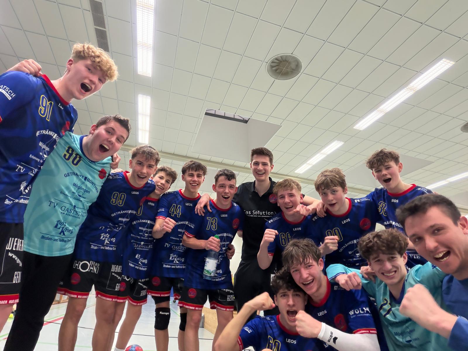 Du betrachtest gerade Männliche B-Jugend gewinnt in Möglingen letztes Saisonspiel souverän gegen den TSV Korntal (21:12)